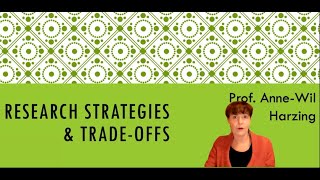 Research Strategies & Trade-offs