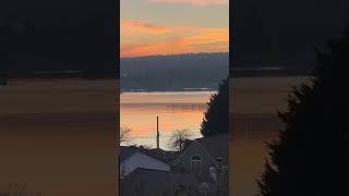 Poulsbo Washington and Olympic Mountains Sunset 12-3-24