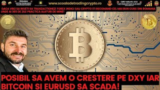 Daca Dxy creste posibil să avem o corecție pe eurusd și Btc!