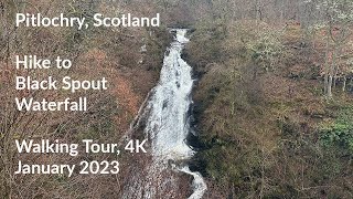 Pitlochry, Scotland - Hike to Black Spout Waterfall | 4K