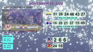 [LIVE] PCSO 9:00 PM DRAW - NOVEMBER 10, 2024 LOTTO RESULTS