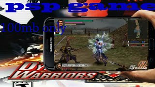 Dynasty warriors psp game download100mb only