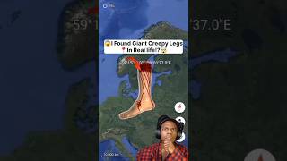 😱I Found Giant Creepy Is Legs In Real life!?🤯On Google Earth Universal S2z🌎#maps #earth #viralshort