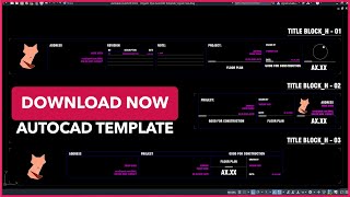 How to create 6 Title block templates in AutoCAD |  Vigram Vasi - Day 09 | PART - 01