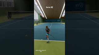 Karla … Next Tennisstar (?) 🙆‍♀️🏆👌🏻💯😃…. Born 2016 …. #tenniskids #karlakochta