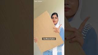 Cardboard wall decor idea | best out of waste | home decor | cardboard craft #shorts #diy #homedecor