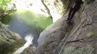 Tobogán (primera persona) Pasamanos Barranco Gourg de Les Anellas Jordi " No Sin Agua "