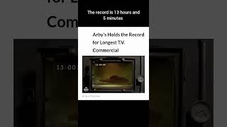 Arby's Has A World Record | Arby's Fast Food | Guinnes World Book Of Records | Longest TV Commercial