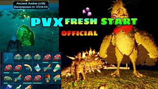 ARK MOBILE  PVX OFFICIALFRESH START||ark mobile official server||TAMING AND FARMING||