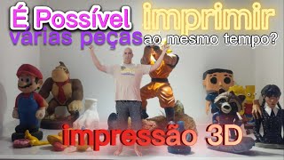 Posso imprimir várias peças ao mesmo tempo na impressora 3D? #dicas