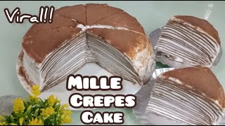 Resep Mille Crepes Cake, enak & lembut,cocok untuk ide jualan laris manis#millecrepes#cakeviral