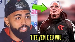 OLHA O QUE GABIGOL FALOU DO NOVO TÉCNICO DO FLAMENGO TITE