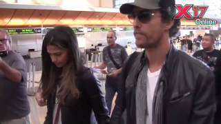 Matthew McConaughey And Camila Alves Hold Hands While Catching Flight Sans Kids