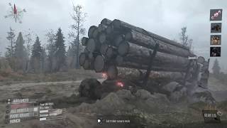 Spintires: Mudrunner | First Look on the multiplayer | Dropping Logs off! PS4