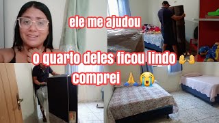 O QUARTO DELES FICOU LINDO🙏😭 ELE ME AJUDOU! MUDAMOS TUDO 💖