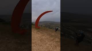 Mount Tavor start paragliding