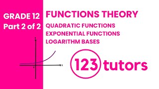 P2 || Grade 12 Functions Theory Part 2 with 123tutors