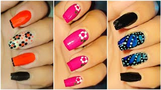 5 + Easy Nailart tutorial for step by step 💅|| Nailart at Home|| Nail art design#viralvideo