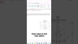 Cara bikin Tanda Tangan di Microsoft Word #ngeshortsbareng #tips #office