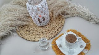 Makrome Kavanoz Mumluk Vazo Süsleme 🍃Macrame Jar Candle Holder Vase Making