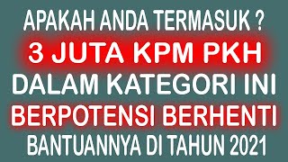 3 juta KPM PKH kategori ini berpotensi bantuannya berhenti di tahun 2021