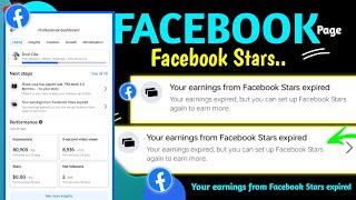 Your earnings from Facebook Stars expired | get paid before your earnings from facebook stars expire