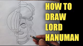 Hanuman Jayanti 2023|How to draw Lord Hanuman ji ||Lord Hanuman sketch drawing