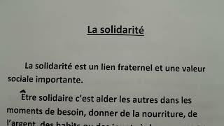 production écrite CE6: l'internet + la solidarité + décrire une personne