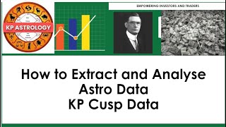 How to analyse Astro Data - KP - Cusp Data