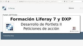 Formación Liferay 7 DXP: Desarrollo de Portlets 2, peticiones de acción