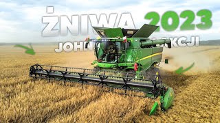 🇵🇱KRADZIONE ŻNIWA 2023! ☆ GR Koncik ☆ 4x John Deere (S680i /S780i) CASE ☆ Laski Lubuskie ☆ AW ™