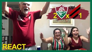 FAMÍLIA TRICOLOR REAGE À 2 FLUMINENSE x 1 ATHLÉTICO PR - CAMPEONATO BRASILEIRO 2021