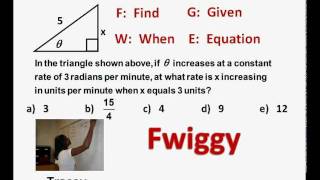 AB Calculus Related Rates Problem Using  an Angle