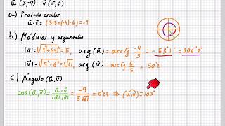 Ejercicios con vectores