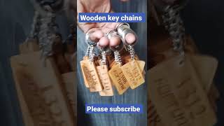 wooden key chains