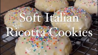 Soft Italian Ricotta Cookies || Galletas Italianas Suaves con Queso Ricota