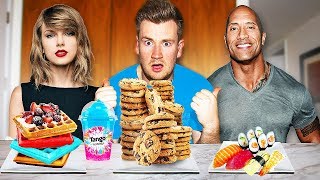 EATING CELEBRITIES FAVOURITE FOODS FOR *24 HOURS*