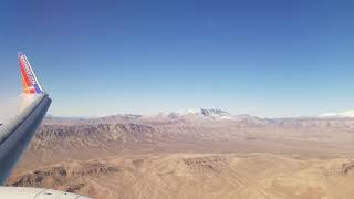 BOEING 737-700 landing McCarran International Airport RUNWAY 1L