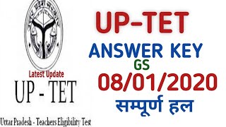 UPTET\\ FULL SOLVED\\ ANSWER KEY\\ 8 jan 2020