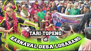 tari topeng di karnaval sedekah bumi//desa losarang 2022