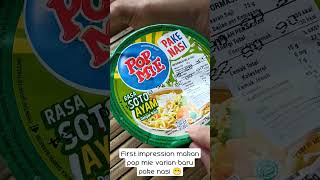 Varian baru - Pop Mie PAKE NASI ... Kamu wajib coba !!! #shorts #popmie #popmiepakenasi