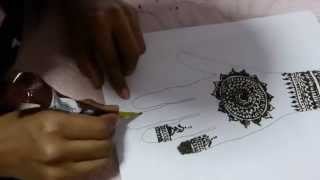 Indian Traditional wedding mehandi design