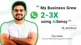 My Business grew 2-3x via WhatsApp Marketing| AiSensy Customer Feedback | YDS Creative Studio