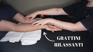 ASMR ITA | GRATTINI E CAREZZE RILASSANTI SOTTO LA PIOGGIA 😴🌸 | ARMS SCRATCHING, MASSAGE AND BRUSHING