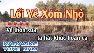 Karaoke Lối Về Xóm Nhỏ Tone Nam Karaoke Nhạc Sống Sóc Trăng