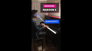 BLINDFOLDED??? | Memories - Maroon 5 | Piano Cover | Rishabh D A