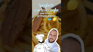 Spaghetti con acciughe, pane tostato e grattugiata di limone 🐟🍋 di Marco Rapo | Due Giri d'Olio