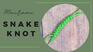 How to tie the macrame snake knot | macrame snake knot tutorial ( easy method)