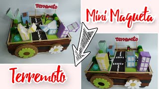 Pequeña Maqueta de terremoto #diy #maqueta #manualidades