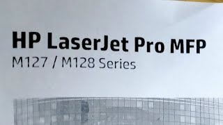 HP Laserjet Pro MFP M128 How To Printout Test Report